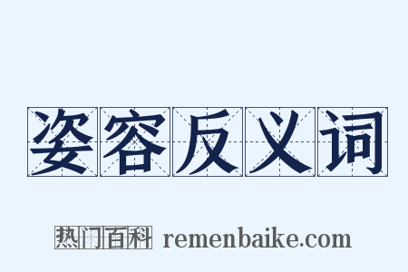 姿容反义词是什么意思的图片